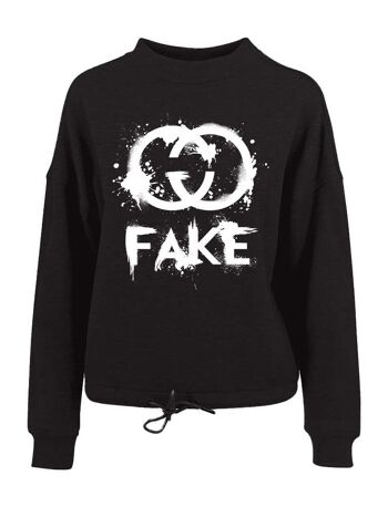 Pull Limité Blanc Fake GCCI 3