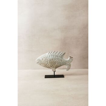 Sculpture de poisson en pierre - Zimbabwe - 36.1 1
