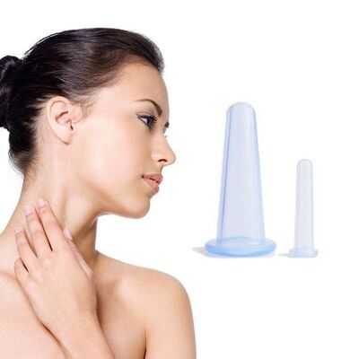 Set of 2 Anti-aging Suction Cups - Lifting Facial Treatment