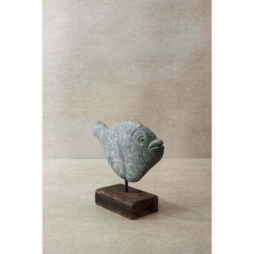 Stone Fish Sculpture - Zimbabwe - 30.4