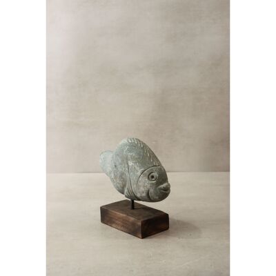 Stone Fish Sculpture - Zimbabwe - 30.6