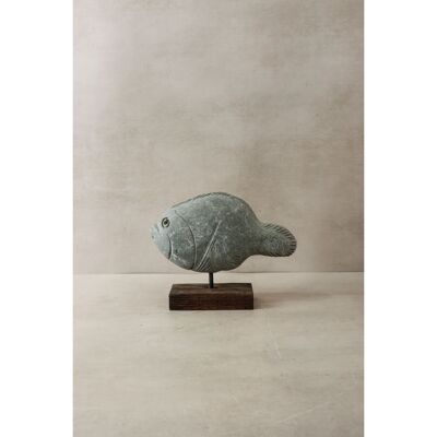 Sculpture de poisson en pierre - Zimbabwe - 30.8