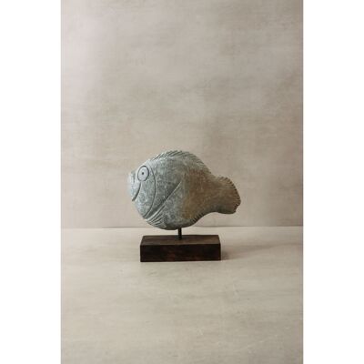 Escultura de pez de piedra - Zimbabwe - 33.4