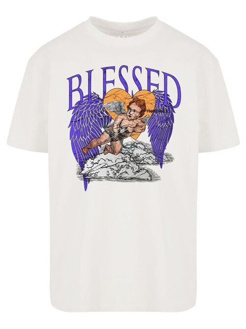 Oversized T-shirt Blessed Purple