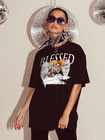 T-shirt oversize Blessed Blanc 2