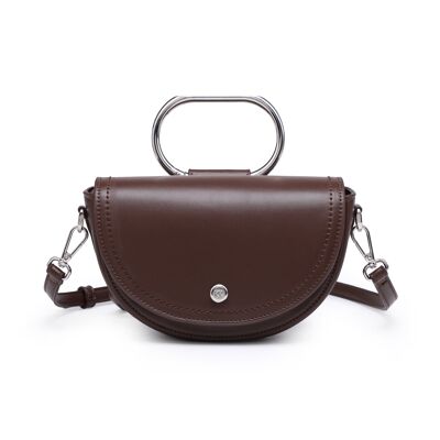 Briannna saddle bag dark brown