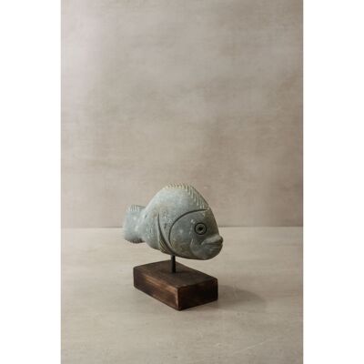Sculpture de poisson en pierre - Zimbabwe - 29.3