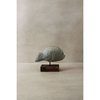 Sculpture de poisson en pierre - Zimbabwe - 29.3 3