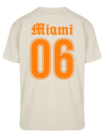 T-shirt oversize Velours Orange Miami 06 1