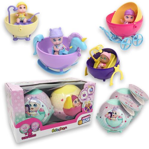 BABY LOVE B.I.B. Baby in th Ball - FUNNY BOX CON 2 PERSONAGGI DIVERSI.