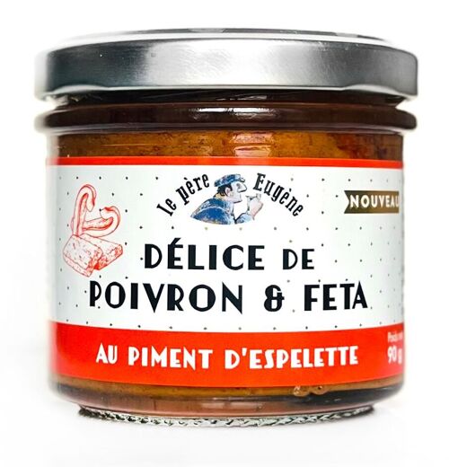 Délice de poivron & feta Piment d’Espelette 90g - Le Père Eugène