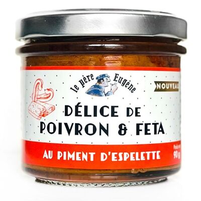 Delicias de pimiento y queso feta Pimiento de Espelette 90g - Le Père Eugène