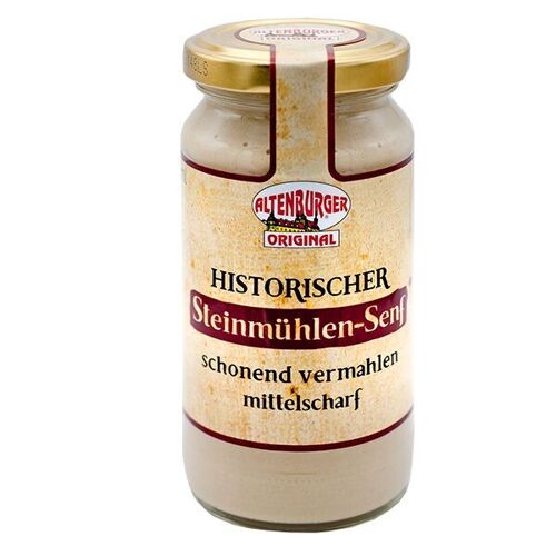 Historischer Steinmühlensenf