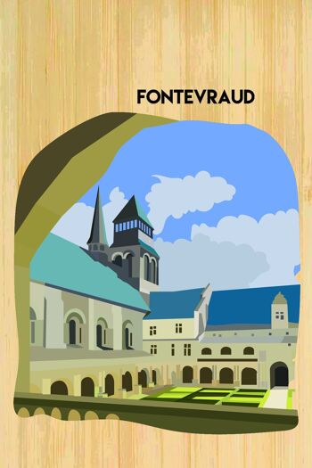 Carte postale en bamboo - CM0499 - Régions de France > Pays de la Loire > Maine et Loire, Régions de France > Pays de la Loire, Régions de France
