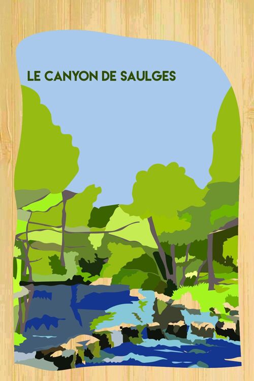 Carte postale en bamboo - CM0508 - Régions de France > Pays de la Loire > Mayenne, Régions de France > Pays de la Loire, Régions de France