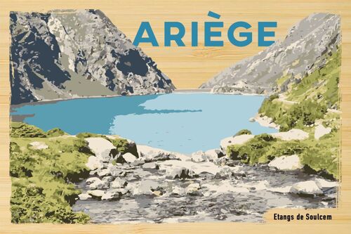 Carte postale en bamboo - TK0535 - Régions de France > Midi-Pyrénées > Ariège, Régions de France > Midi-Pyrénées, Régions de France