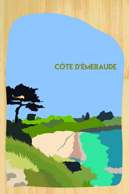 Carte postale en bamboo - CM0594 - Régions de France > Bretagne, Régions de France > Bretagne > Ille et Vilaine, Régions de France
