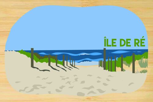 Carte postale en bamboo - CM0608 - Régions de France > Poitou-Charentes > Charente Maritime, Régions de France > Poitou-Charentes, Régions de France