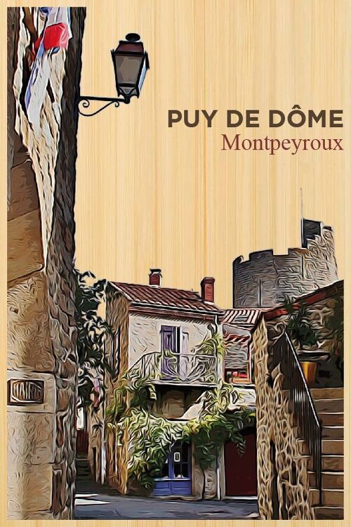 Carte postale en bamboo - DC0673 - Régions de France > Auvergne, Régions de France > Auvergne > Puy de Dôme, Régions de France