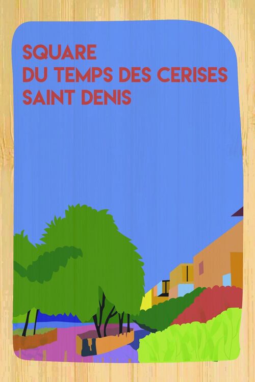 Carte postale en bamboo - CM0915 - Régions de France > Ile-de-France, Régions de France, Régions de France > Ile-de-France > Seine Saint Denis