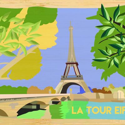 Carte postale en bamboo - CM0929 - Régions de France > Ile-de-France, Régions de France > Ile-de-France > Paris, Régions de France