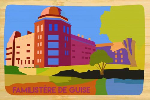 Carte postale en bamboo - CM0940 - Régions de France > Picardie > Aisne, Régions de France > Picardie, Régions de France