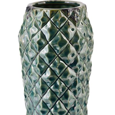 TAMANI GREEN Vase 12,5x12,5xh20,5cm
