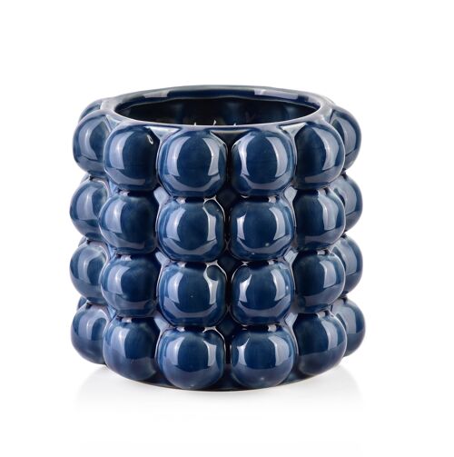 VALA BLUE Vase 17x17xh15,5cm