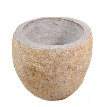 Pot de fleurs en pierre Indo 63 1