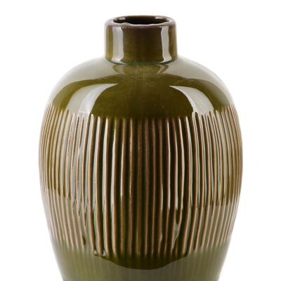 GIOVANI GREEN Vase 13,5X13,5Xh17,5cm 