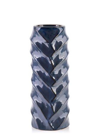 Vase TALLIE BLEU 11X11Xh28,5cm 1