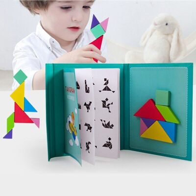 TANGRAM Wooden Educational Magnetic Puzzle