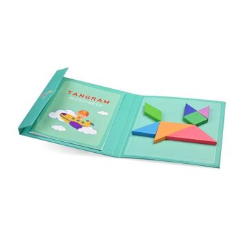 TANGRAM Puzzle magnétique éducatif en bois 2