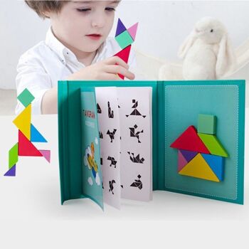 TANGRAM Puzzle magnétique éducatif en bois 9