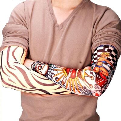 Set di 6 diverse maniche per tatuaggi finti