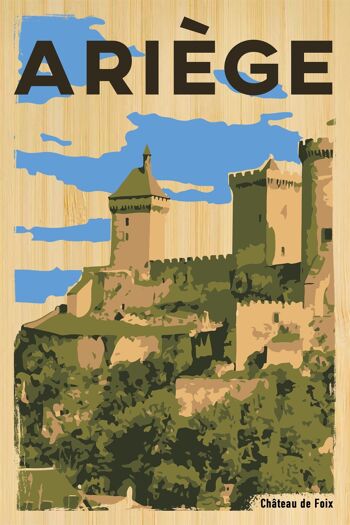 Carte postale en bamboo - TK0540 - Régions de France > Midi-Pyrénées > Ariège, Régions de France > Midi-Pyrénées, Régions de France