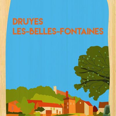 Carte postale en bamboo - CM1143 - Régions de France > Bourgogne, Régions de France, Régions de France > Bourgogne > Yonne