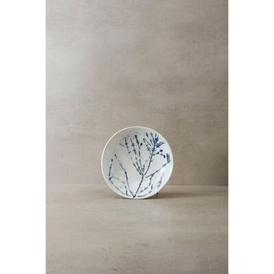Plato de cerámica Fynbos azul cobalto - n°6