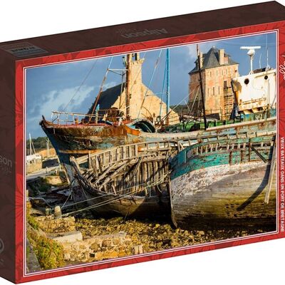 ALIZE GROUP - 1000 piece puzzle Old Boats in a Brittany Port