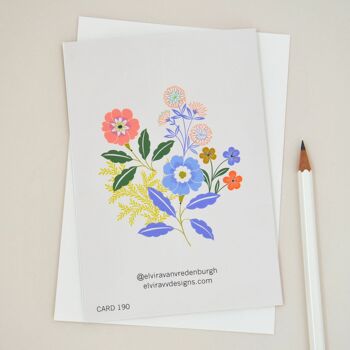 Envoi d'une carte de vœux de sympathie florale d'amour 2