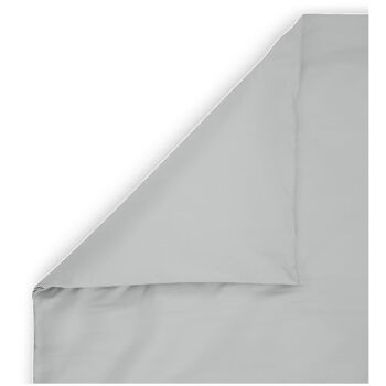 Housses de couette 1 personne en percale de coton Studio Hemliv gris clair 140x220 3