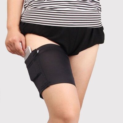 Anti-chafing band for thighs With storage pocket
