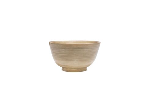 IBILI - Bowl-Tazón de Bamboo Natural 15x7,5 cms para Alimentos Secos - Elegancia y Sostenibilidad en tu Mesa