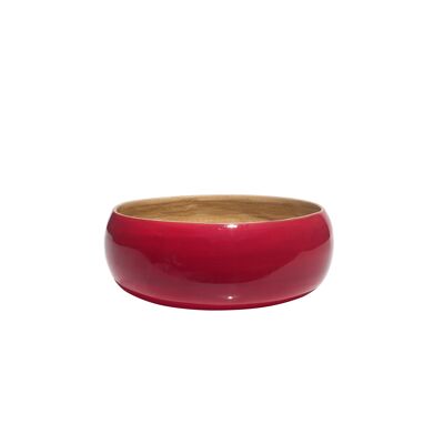 IBILI - Natural Bamboo Bowl Cherry Gloss 15x6 cm for Dry Food - Elegance and Sustainability on your Table
