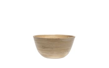 IBILI - Bowl de Bamboo Natural 15x7,5 cms para Alimentos Secos - Elegancia y Sostenibilidad en tu Mesa
