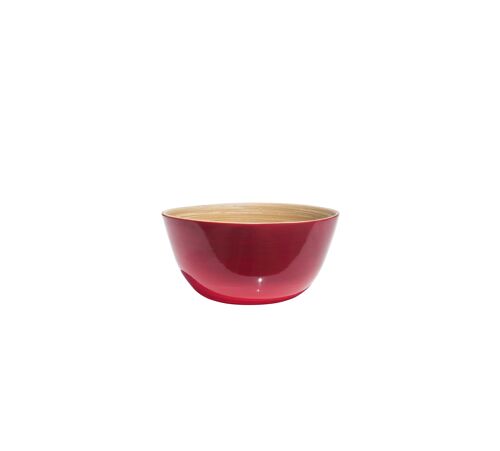 IBILI - Bowl de Bamboo Natural Cereza Brillo 15x7,5 cms para Alimentos Secos - Elegancia y Sostenibilidad en tu Mesa