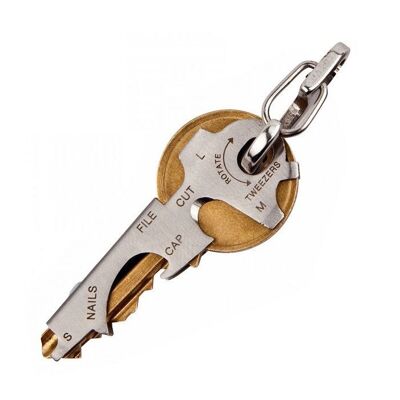 8-in-1-Multifunktions-Schlüsselanhänger mit Flaschenöffner, Schraubendreher und mehr