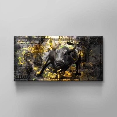 Black Bull - 120 X 60 CM - Without frame - Without hanging set