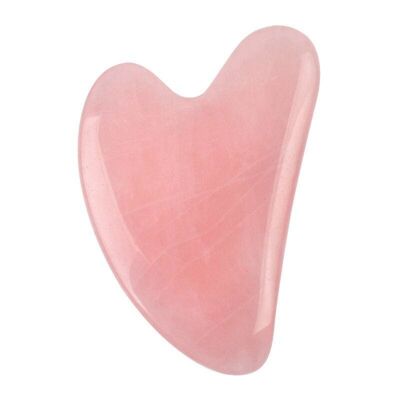 Gua Sha Visage en Quartz rose