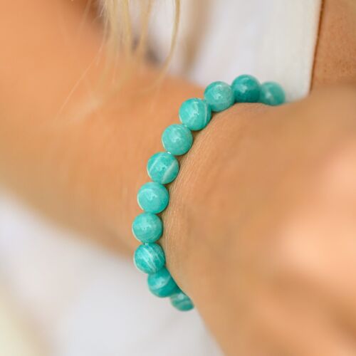 Bracelet en Amazonite AAA 8mm